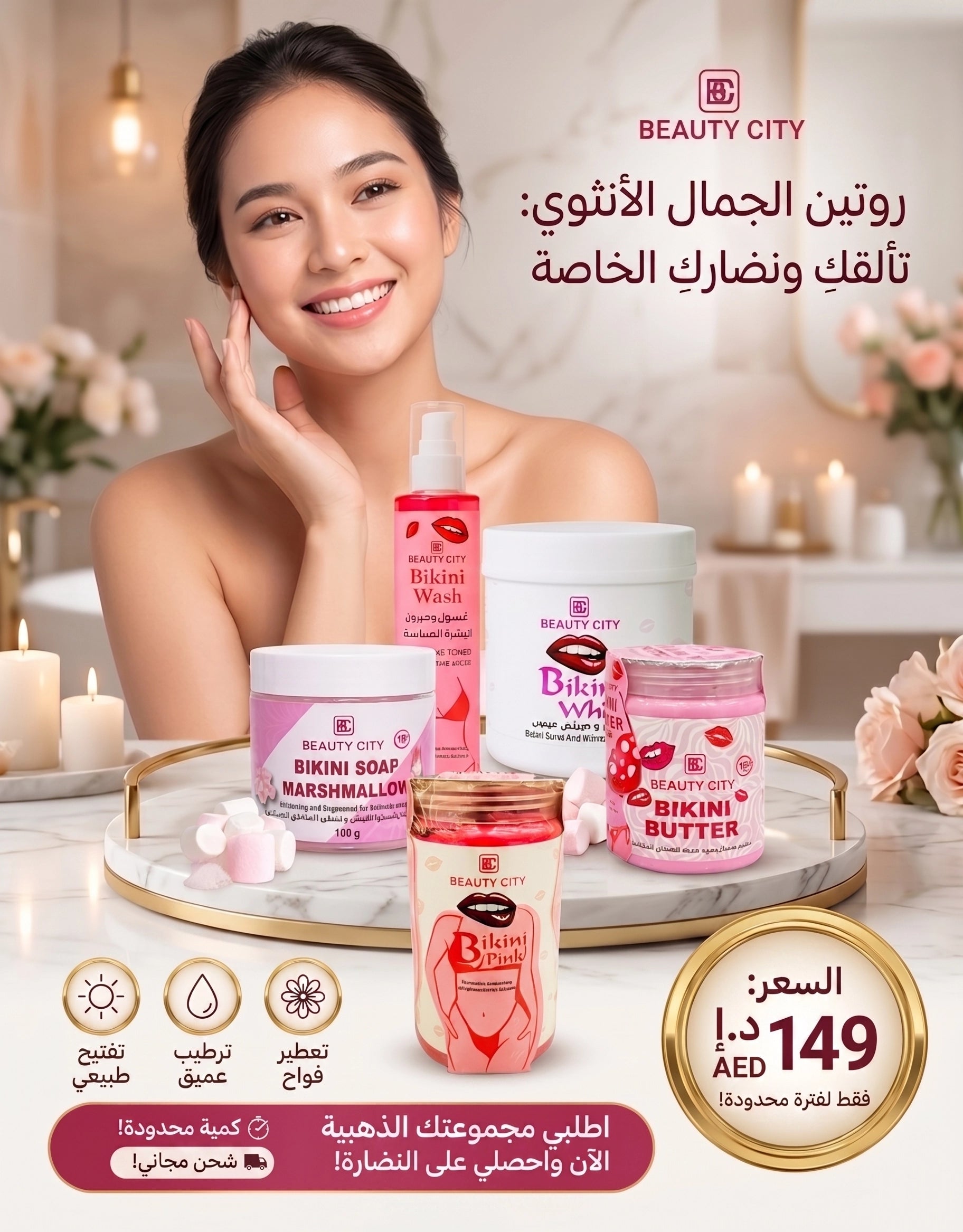Bikini Pink 5 مجموعة
